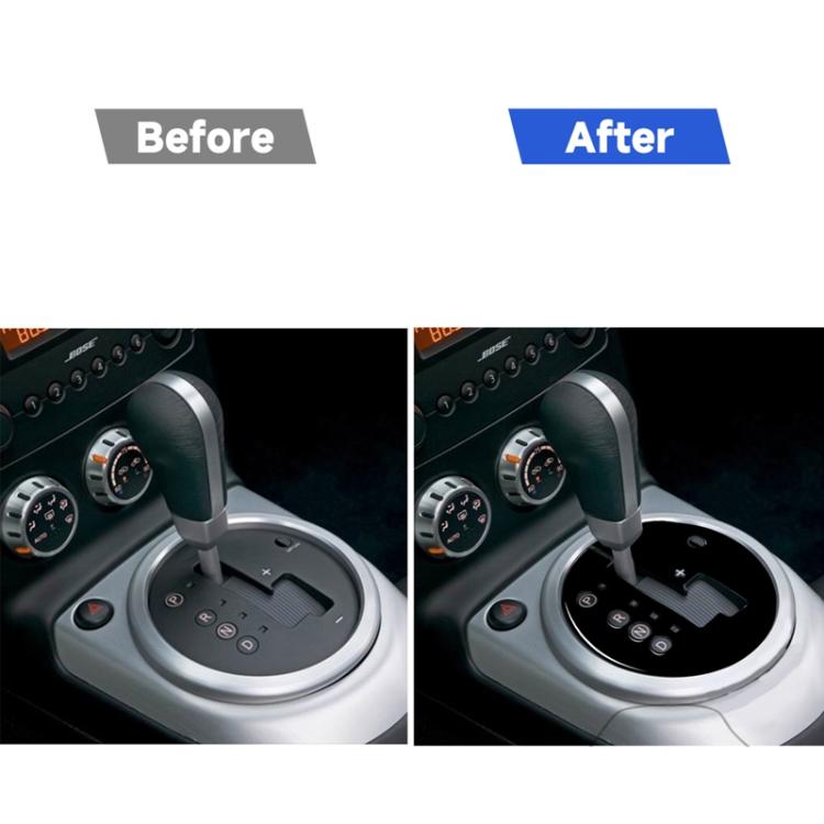 For Nissan 350Z 2003-2009 Car Gear Shift Automatic Transmission Panel Decorative Stickers, Left Drive, Automatic Transmission Panel, Left Drive
