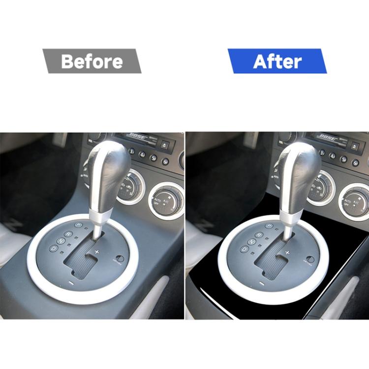 For Nissan 350Z 2003-2006 Car Automatic Gear Shift Panel Decorative Stickers, Left and Right Drive Universal, Car Automatic Gear Shift Panel