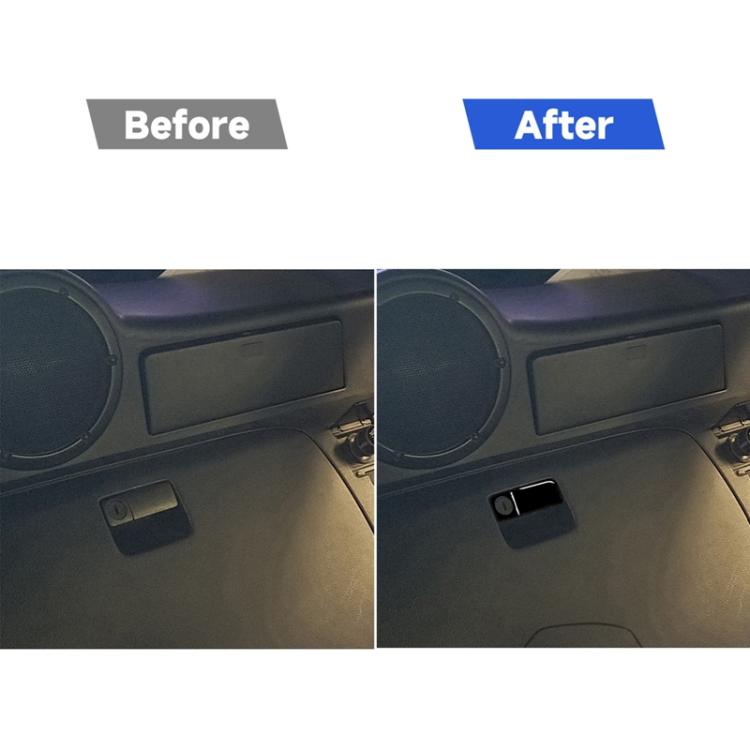 For Nissan 350Z 2003-2009 Car Rear Storage Box Lock Decorative Stickers, Left and Right Drive Universal, Car Rear Storage Box Lock
