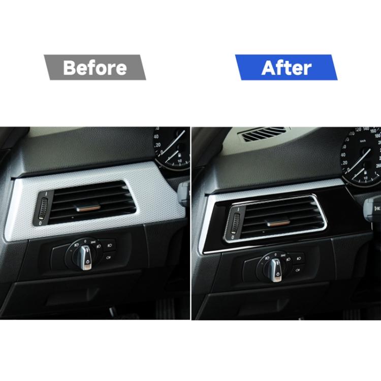 For BMW 3 Series E90/E92/E93 2005-2012 Car Main Driver Air Outlet Decorative Sticker, Left Drive, Car Main Driver Air Outlet, Left Drive