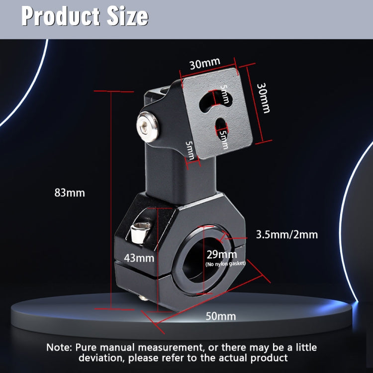1pcs LT02 Motorcycle Light Universal Bracket, 1pcs