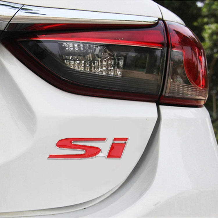 Car Si Metal Stickers Personalized Aluminum Alloy Decorative Stickers, Size:10 x 3cm