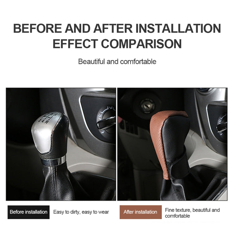 Universal Car PU Leather Gear Shift Knob Protective Cover, PU Cover, PU Leather Cover