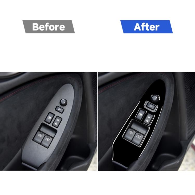 For Nissan 370Z Z34 2009- Car Driver Side Door Lift Panel with Hole Decorative Sticker, Left Drive, Driver Side Door Lift Panel with Hole, Left Drive