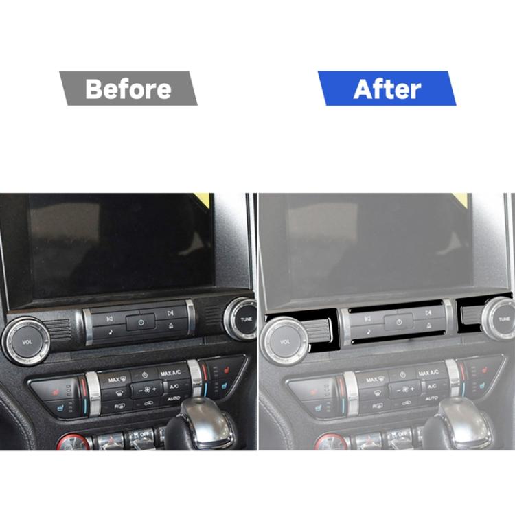 For Ford Mustang 2015-2020 Car Central Control CD Decorative Sticker, Left and Right Drive Universal, Central Control CD