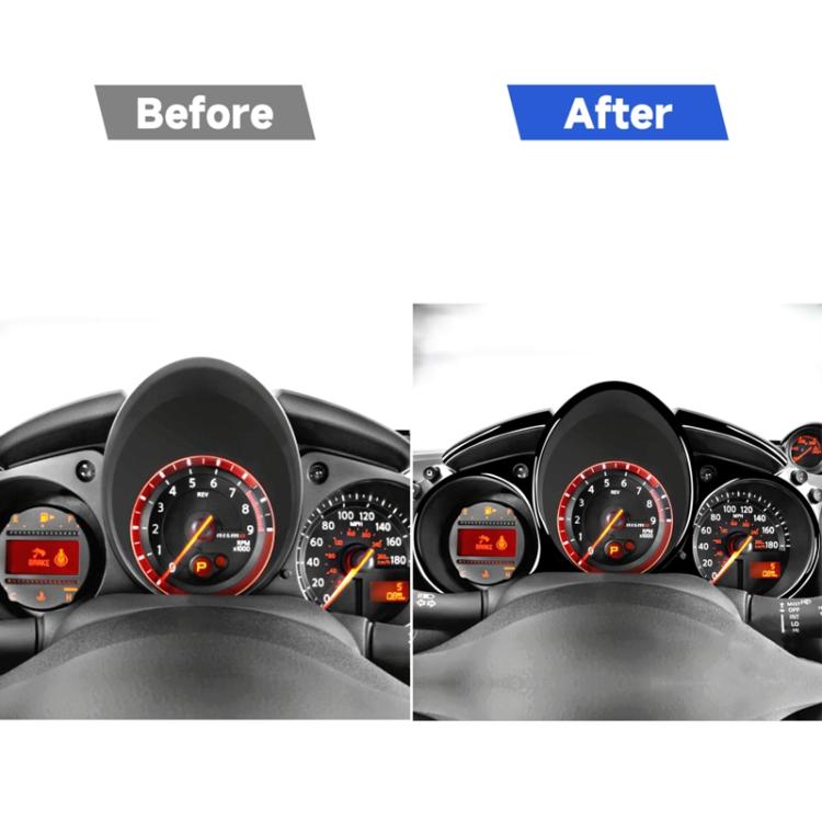 For Nissan 370Z Z34 2009- 5 in 1 Car Speed Dashboard Decorative Sticker, Left and Right Drive Universal, Speed Dashboard