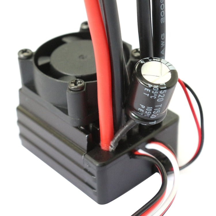 Flycolor Thunder Series 45A Sensorless Brushless Electronic Speed Controller with Fan for RC Car, 45A with Fan