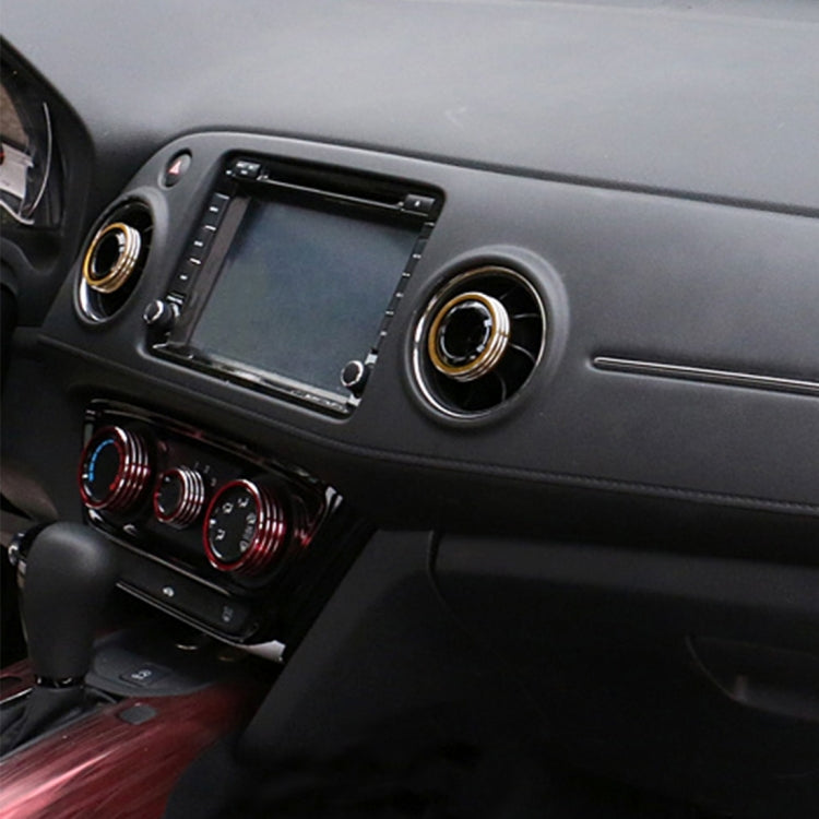 3 PCS Car Aluminum Air Conditioner Knob Case For Honda, For Honda(Red), For Honda(Gold), For Honda(Blue)