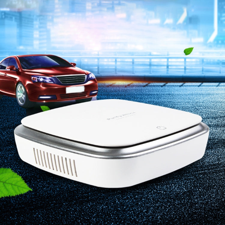 XJ-002 Car / Household Smart Touch Control Air Purifier Negative Ions Air Cleaner, XJ-002(Black), XJ-002(White)
