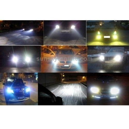 2 PCS 9006 Halogen Head Lamp 12V 100W 2400 LM 5000K Warm White Light, 9006