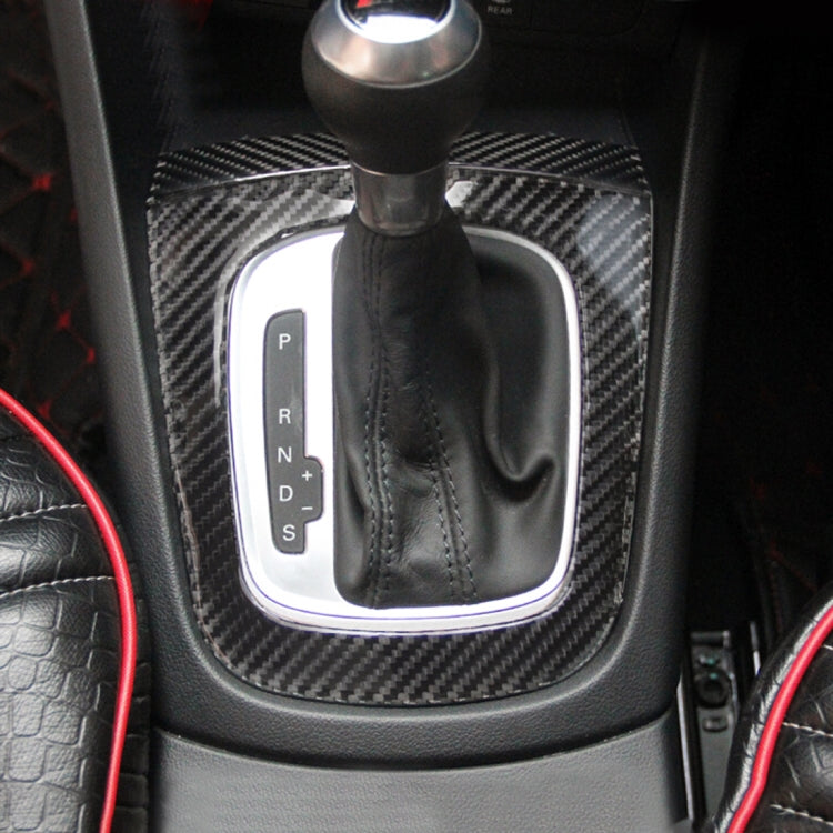 2 PCS Carbon Fibre Car Gear Panel Decorative Sticker for Audi Q3 2013-2018, Gear Panel