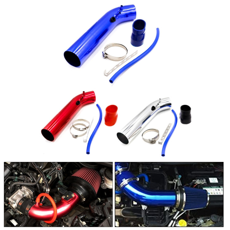 Universal Air Intakes Short Cold Racing Aluminium Air Intake Pipe Hose with Cone Filter Kit System, Short Air Intakes