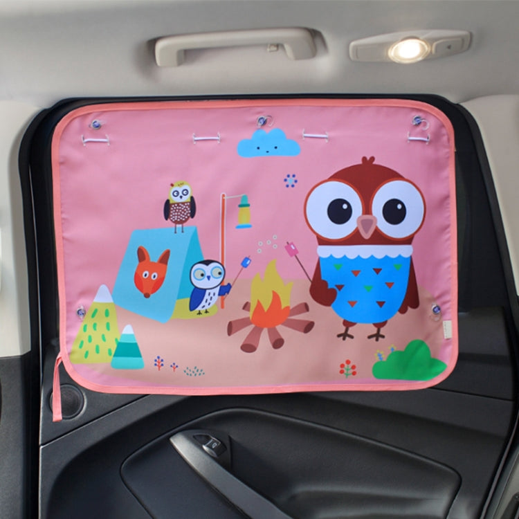 Car Large Rear Window Sunscreen Insulation Window Sunshade Cover, Size: 70*50cm, A Pony, Giant Panda, Green Dinosaur, Animal World, Three Pony, Zoo, Three Little eagles, Pink Elephant, Little Fox, Underwater World, Deer, Good Friend, Bear, Yellow Pengu...