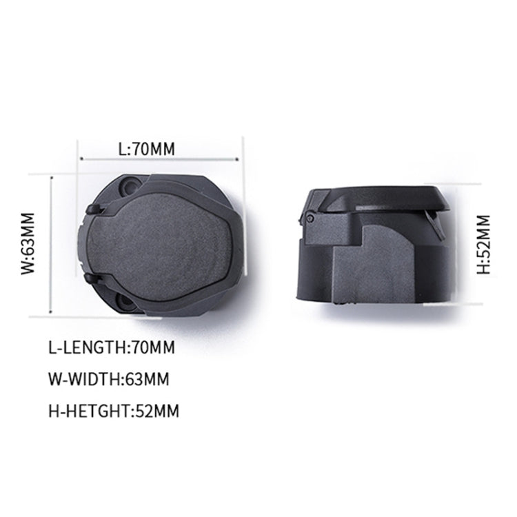 12V 7Pin Car Plug Socket Wiring Connector Adapter Car Plug Socket for Trailer / Truck / Bus, EU Plug, A0143