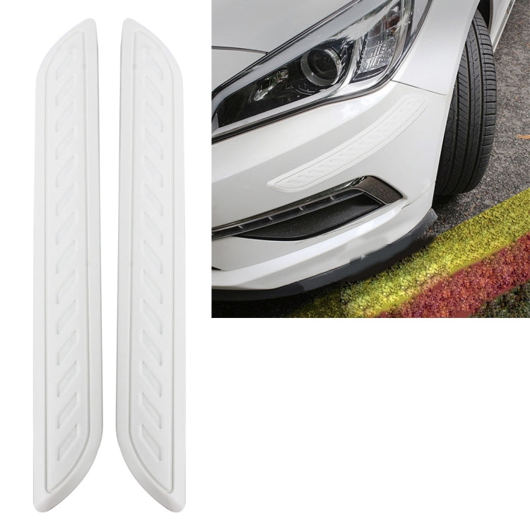 2 PCS Universal Car Auto Rubber Body Bumper Guard Protector Strip Sticker