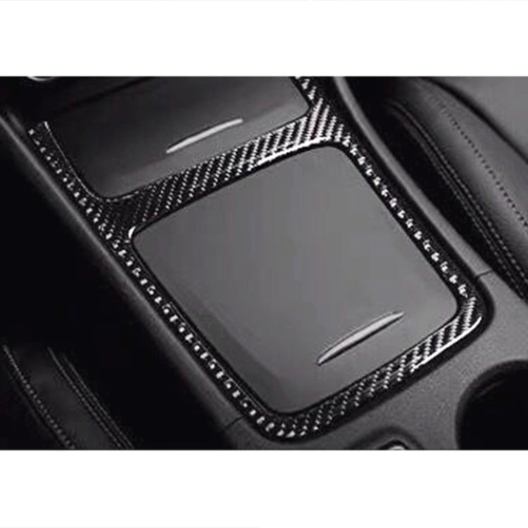 Car Carbon Fiber Central Control Panel Frame Decorative Sticker for Mercedes-Benz GLA 2015-2018, Central Control Panel Frame