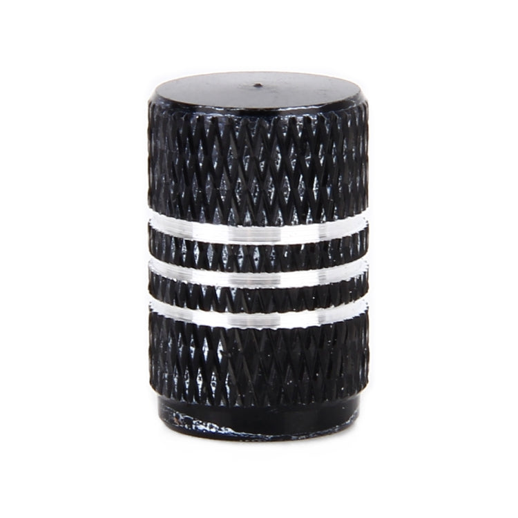 4PCS Metal Plated Circular Shape Universal Tire Valve Stem Cap With White Diamond, Circular Shape