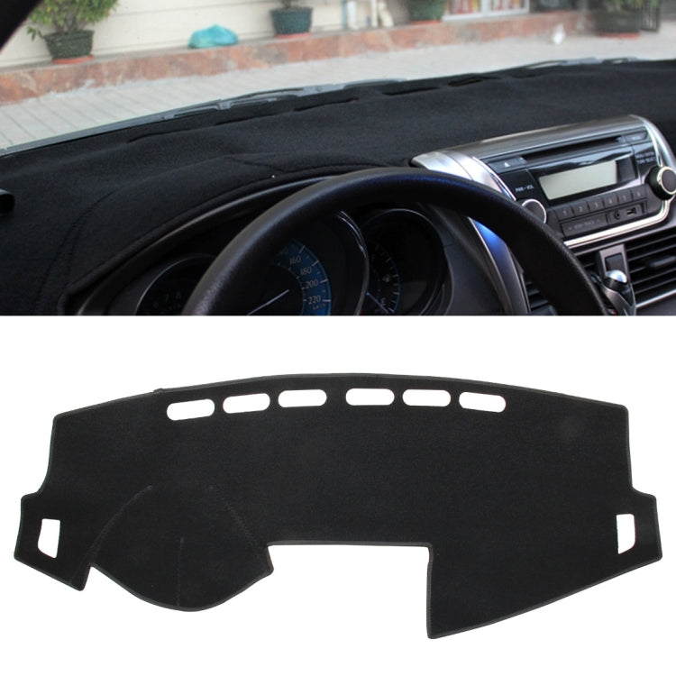 Left-hand Drive Dark Mat Car Dashboard Cover Car Light Pad Instrument Panel Sunscreen for 2014 Vios (Please note the model and year), For 2014 Vios