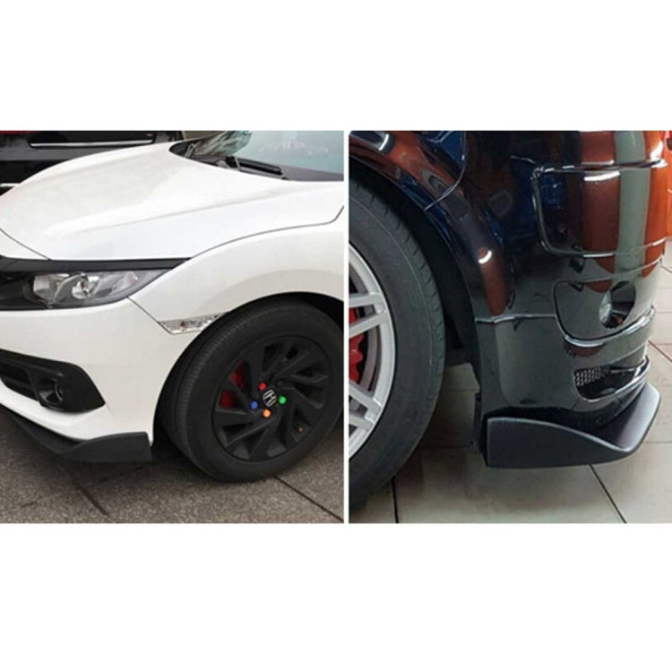 2 PCS Universal Fit Car Front Bumper Spoiler Lip Splitter Diffuser SUV ABS Front Shovel, Length: 74cm, Length: 74cm
