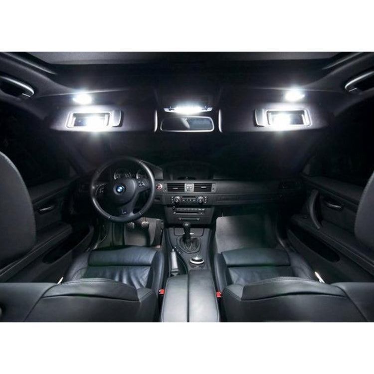 2 PCS White Light Car LED Vanity Mirror Lamp Lights with 18 SMD-3528 Lamps for BMW F10 / F11 / F07 / F01 / F02 / F03 / F04, For BMW F10