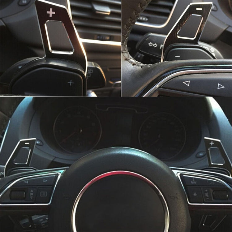 Car Modification Aluminum Paddle Shift Extensions for Audi A1-A7 / Q5 Steering Wheel Gear Shifters, For Audi A1-A7 / Q5