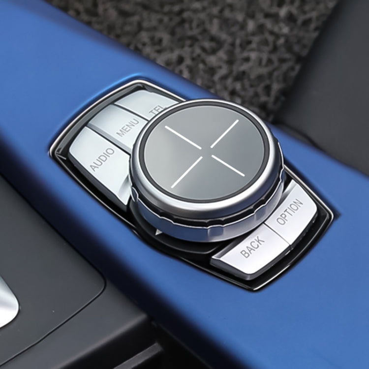 Multi-function Knob Modified IDRIVE Button Decorative Cover for BMW 1 2 3 5 Series X1 X3 X5 X6, Five-button integrated Cross