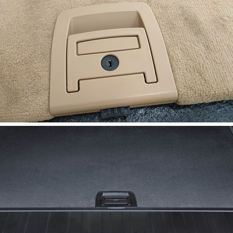 Car Rear Trunk Mat Carpet Handle without Hole 51479120283 for BMW X5 / X6 2006-2013, Left Driving, without Hole For BMW X5 (Black), without Hole For BMW X5 (Beige)