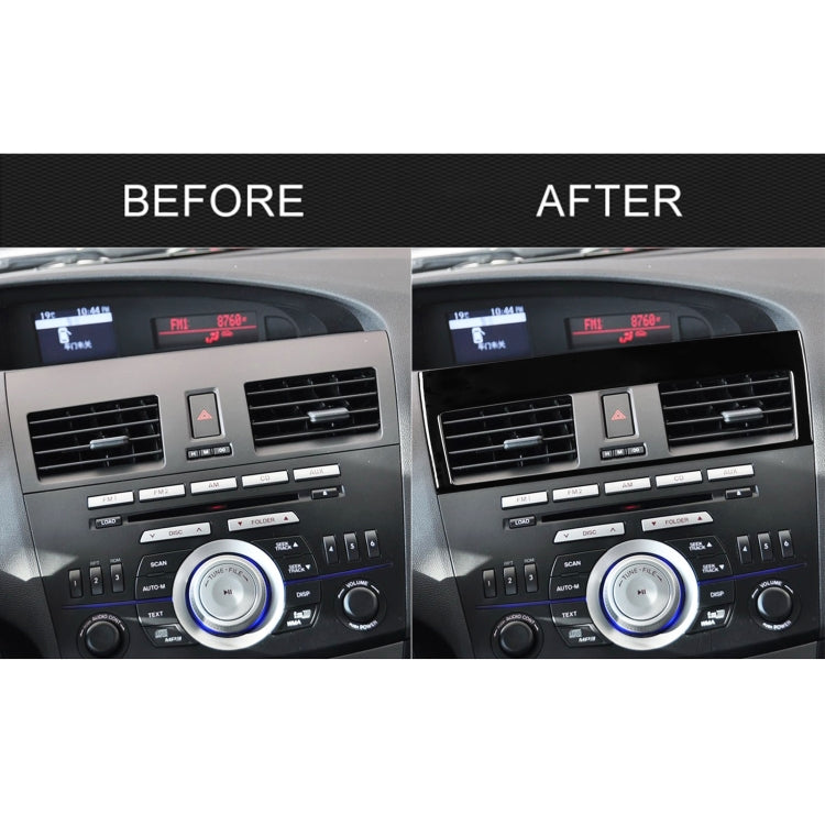 For Mazda 3 Axela 2010-2013 Car Central Vent Decorative Sticker, Left Drive, Central Vent, Left Drive