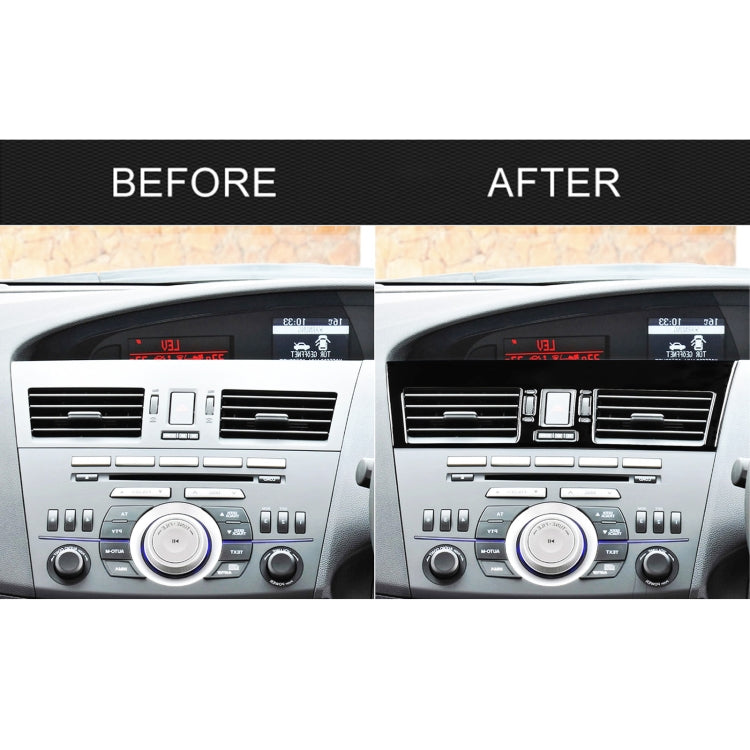 For Mazda 3 Axela 2010-2013 2 in 1 Car Central Vent Set A Decorative Sticker, Right Drive, Central Vent Set A, Right Drive