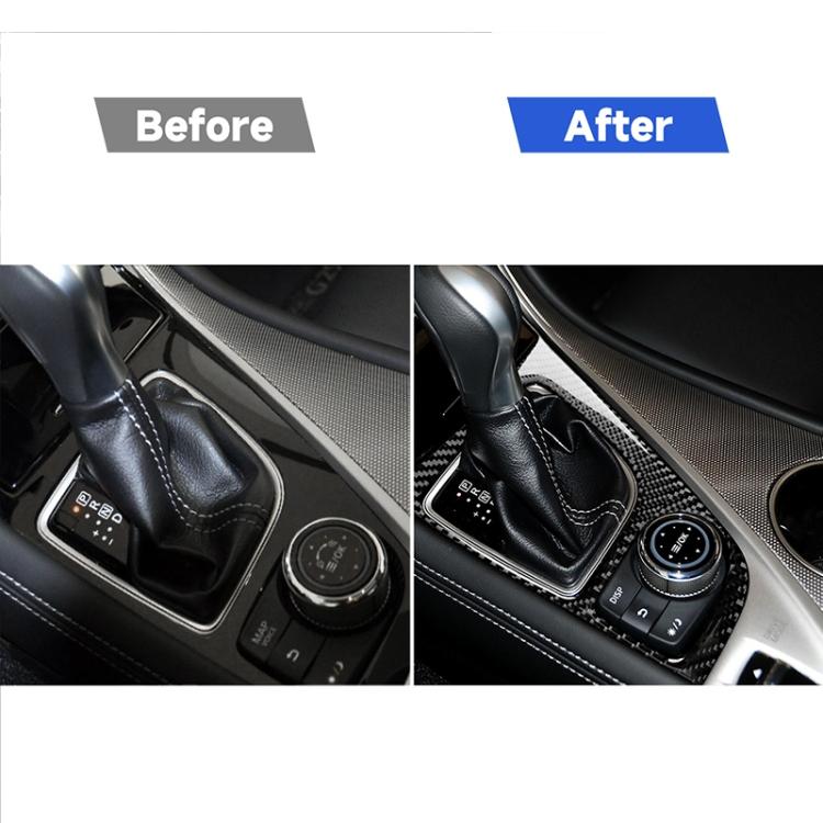 Car Left Drive Carbon Fiber Gear Shift Decorative Sticker for Infiniti Q50 / Q60 2014-2020, Gear Shift