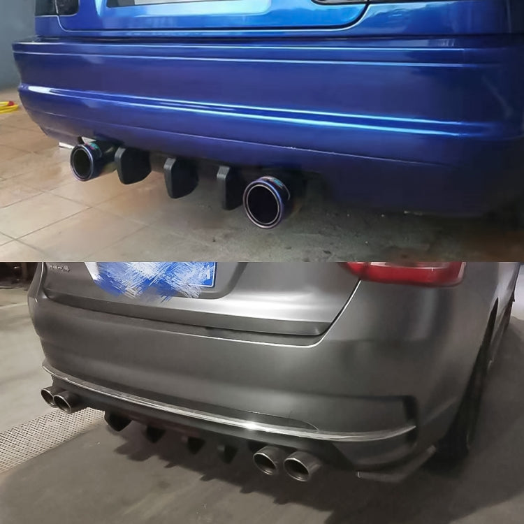 Universal Car-styling Carbon Fiber Texture Plastic Rear Spat Valance Lip, Carbon Fiber Texture
