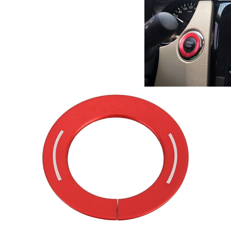 Car Engine Start Key Push Button Ring Trim Metal Sticker Decoration for Nissan X-TRAIL, For Nissan X-TRAIL