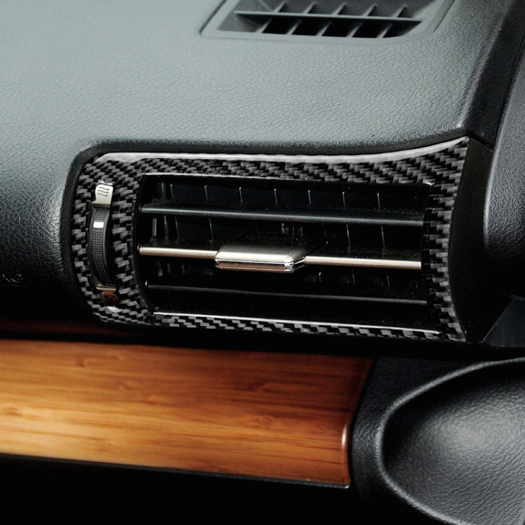 Car Carbon Fiber Left and Rght Air Outlet Decorative Sticker for Lexus IS250 2013-, Left Drive, Left and Rght Air Outlet