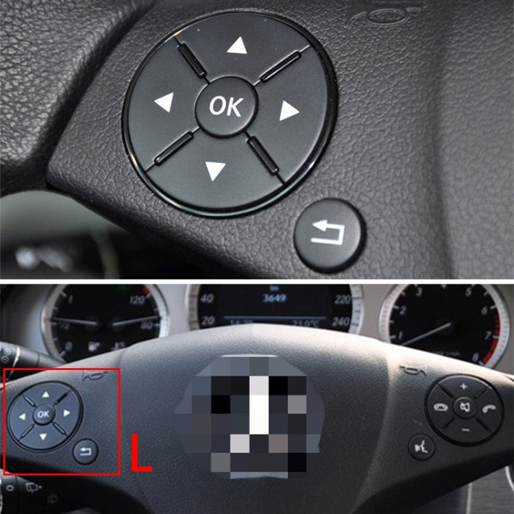 Car Multi-functional Steering Wheel Left Switch Button for Mercedes-Benz W204 / W212 / X204 2008-2015, Left and Right Drive Universal, Left Switch Button (Grey), Left Switch Button (Beige), Left Switch Button (Brown), Left Switch Button (Black)