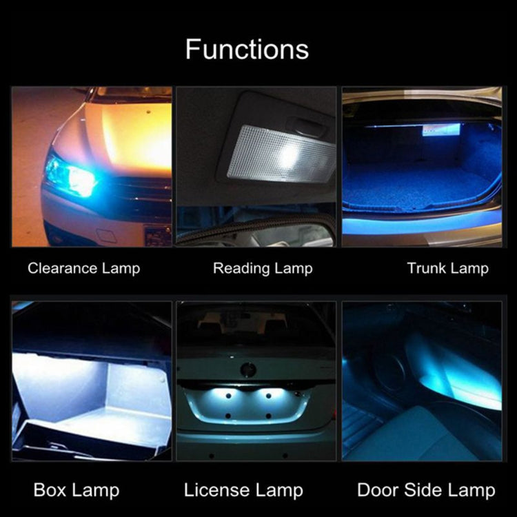 4 PCS T10 DC12V / 2W Car Clearance Light 9LEDs SMD-3030 Lamp Beads , 9LEDs SMD-3030 (White Light)