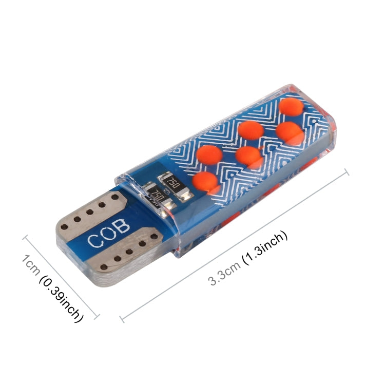10 PCS T10 DC12V / 1.2W Car Clearance Light 12LEDs COB Lamp Beads, 12LEDs COB (Red Light), 12LEDs COB (White Light), 12LEDs COB (Yellow Light), 12LEDs COB (Ice Blue Light), 12LEDs COB (Blue Light), 12LEDs COB (Pink Light), 12LEDs COB (Green Light)