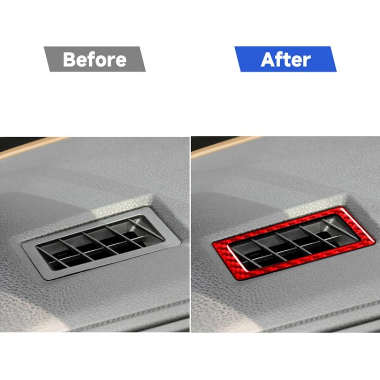 2 PCS / Set Carbon Fiber Car Dashboard Air Outlet Decorative Sticker for Toyota Corolla 2014-2018,Left and Right Drive Universal, Dashboard Air Outlet