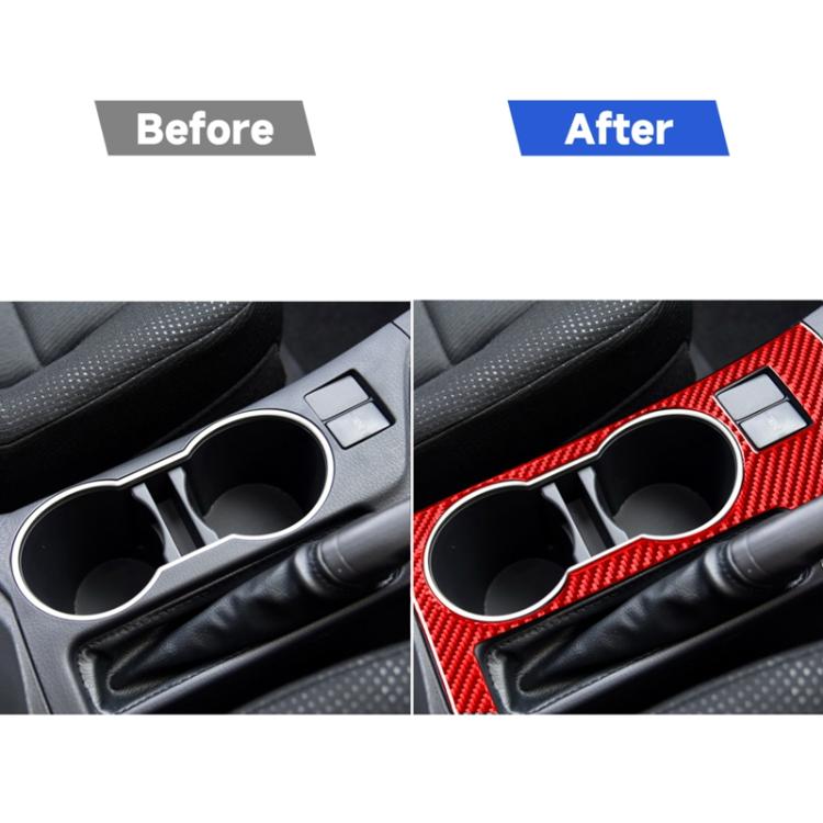 Carbon Fiber Car Cup Holder Panel A Decorative Sticker for Toyota Corolla 2014-2018,Right Drive, Cup Holder Panel A,Right Drive