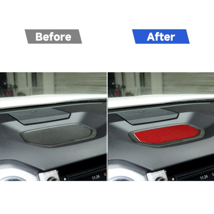Carbon Fiber Car Dashboard Storage Box Mat Decorative Sticker for Toyota Tundra 2014-2018,Left and Right Drive Universal, Dashboard Storage Box Mat