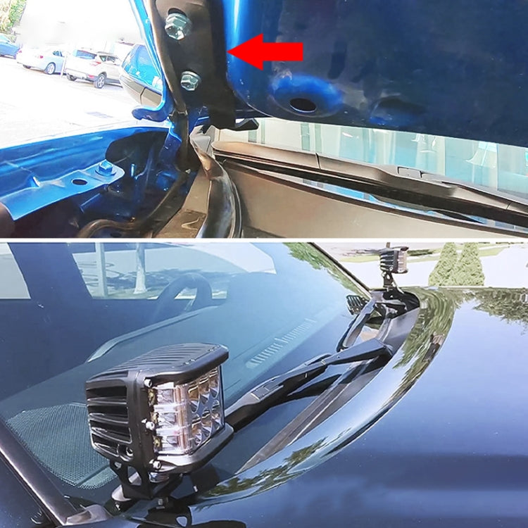 T-010B Car Hood A-pillar Spotlight Mounting Bracket for Toyota Tacoma 2016-2020, T-010B