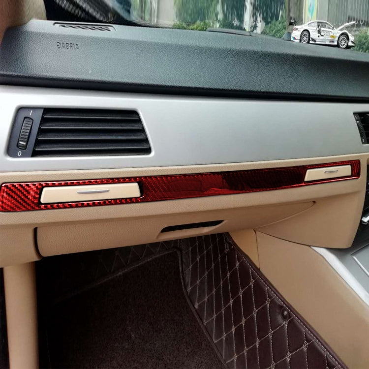 For BMW 3 Series E90 CarBon Fiber Car Water Cup Strip Decorative Sticker,Right Drive, Car Water Cup Strip,Right Drive