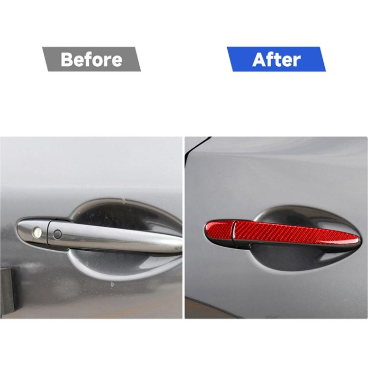 Car Carbon Fiber without Hole Outside Door Handle Decorative Sticker for Mazda CX-5 2017-2018, Right Drive, without Hole Outside Door Handle, Right Drive