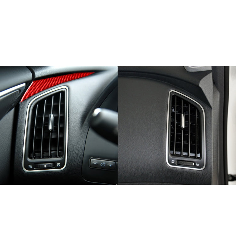 Car Carbon Fiber Dashboard Left Side Decorative Sticker for Infiniti Q50 2014-2020, Left Drive, Dashboard Left Side, Left Drive