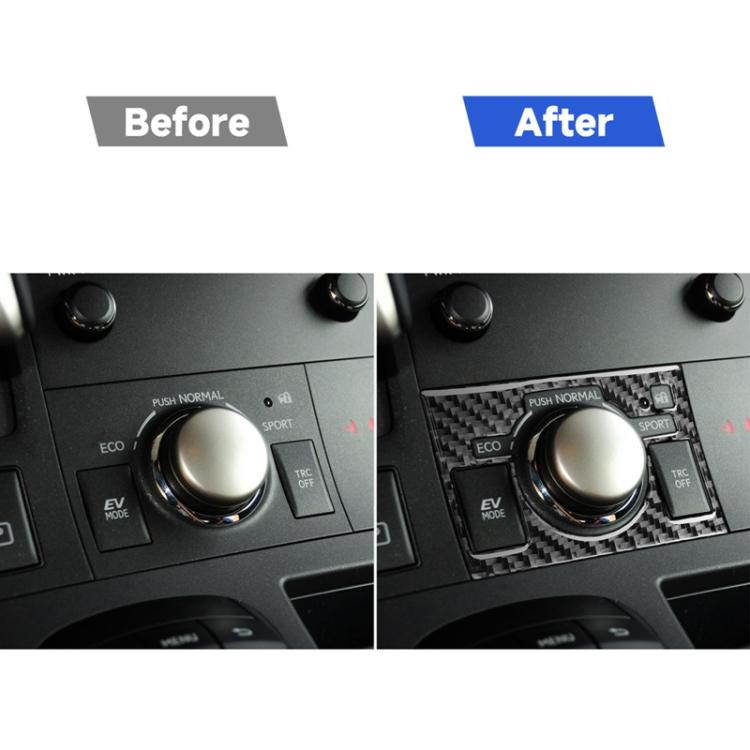 Car Control Panel High-level Configuration Decorative Sticker for Lexus CT 2011-2017, Left Drive, Control Panel High-level, Left Drive