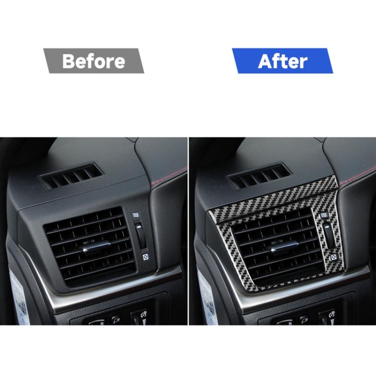 Car Carbon Fiber Left and Right Air Outlet Decorative Sticker for Lexus CT 2011-2017, Right Drive, Left and Right Air Outlet, Right Drive
