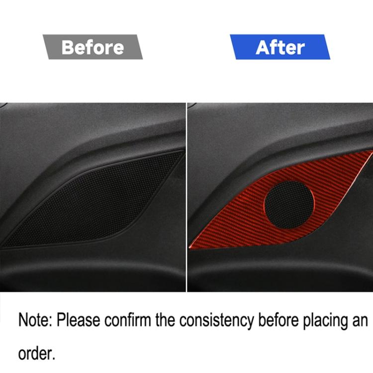 Car Carbon Fiber Rear Horn Decorative Sticker for Chevrolet Camaro 2017-2019, Left and Right Drive Universal, Rear Horn
