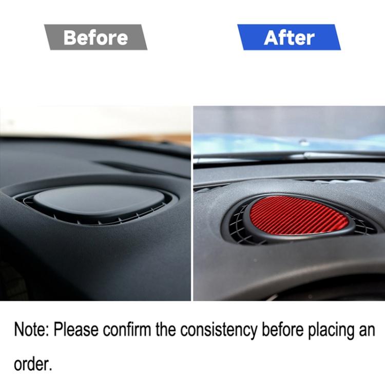 Car Carbon Fiber Dashboard Decorative Sticker for BMW Mini Cooper JCW One F56 F55 F54, Left and Right Drive Universal, Dashboard