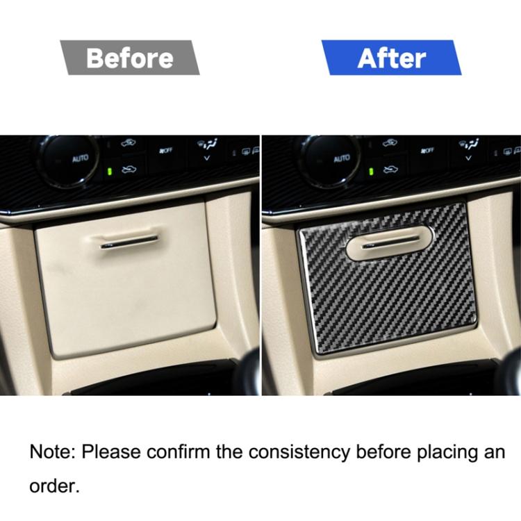 Car Carbon Fiber Cigarette Lighter Cover Decorative Sticker for Toyota Corolla / Levin 2014-2018, Left and Right Drive Universal, Cigarette Lighter Cover