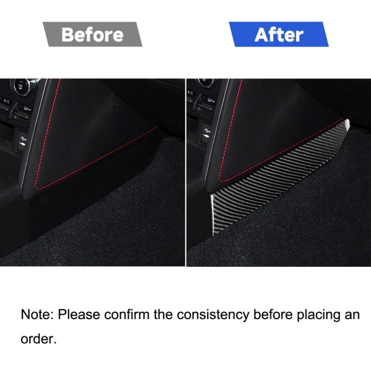 2 in 1 Car Carbon Fiber Both Sides of the Landing Platform Decorative Sticker for Subaru BRZ / Toyota 86 2017-2019, Left and Right Drive Universal, Both Sides of the Landing Platform