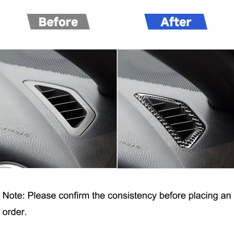 2 in 1 Car Carbon Fiber Two Sides Air Outlet Decorative Sticker for Subaru BRZ / Toyota 86 2017-2019, Left and Right Drive Universal, Two Sides Air Outlet